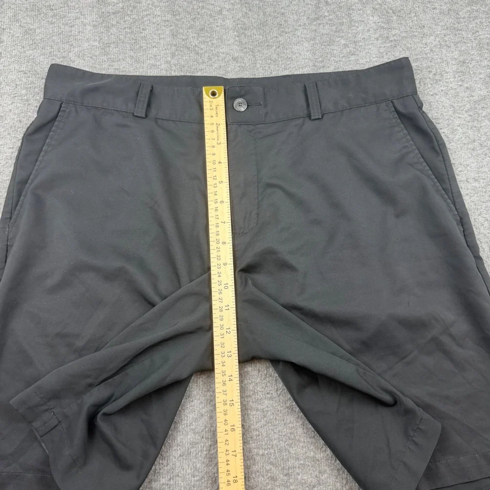 Adidas Golf Shorts Men's 36 Black Climalite Flat Front‎ Performance Athletic